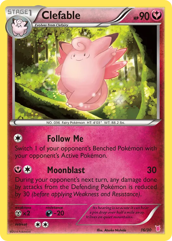 Clefable - XY Trainer Kit Wigglytuff #16