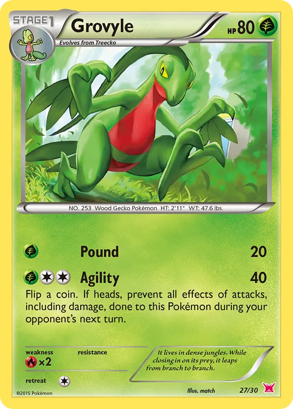 Grovyle - XY Trainer Kit Latias #27