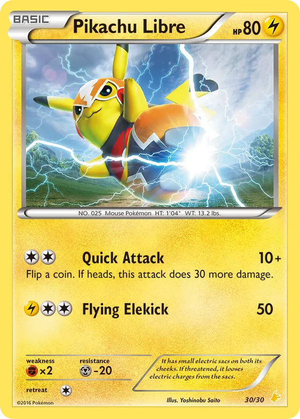 Pikachu Libre - XY Trainer Kit Pikachu Libre #30