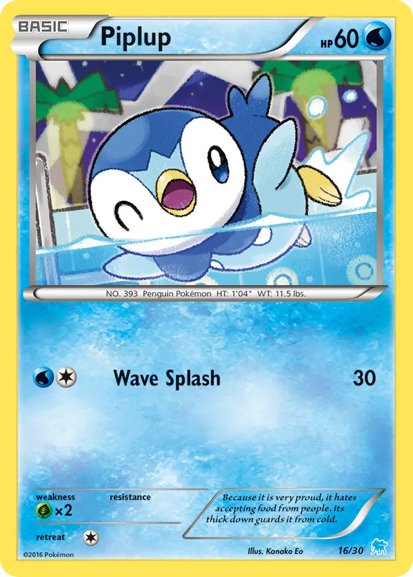 Piplup - XY Trainer Kit Suicune #16