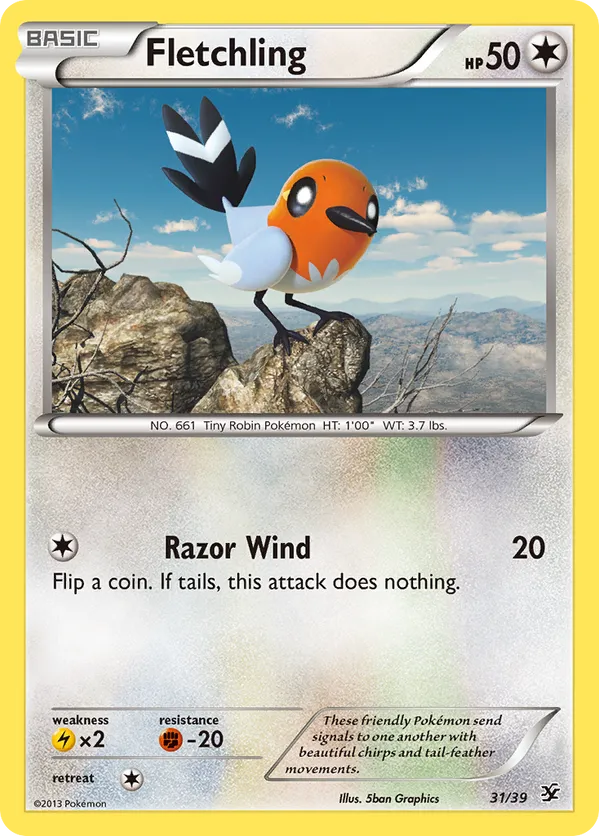 Fletchling - Kalos Starter Set #31