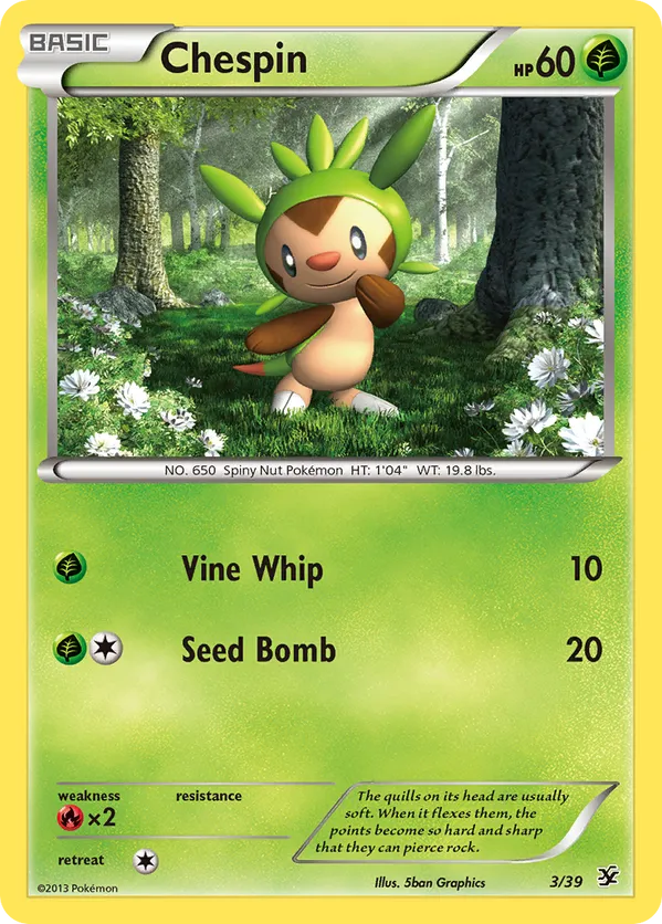 Chespin - Kalos Starter Set #3