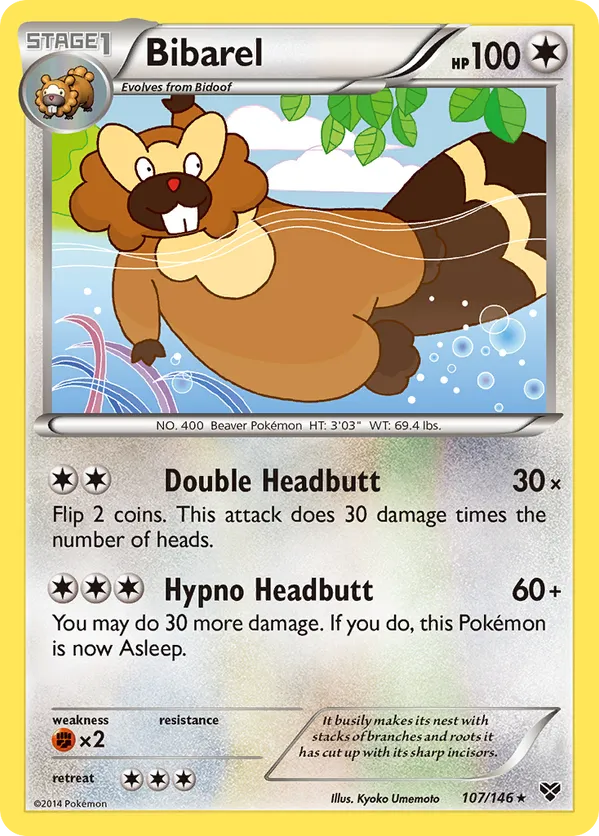 Bibarel - XY #107