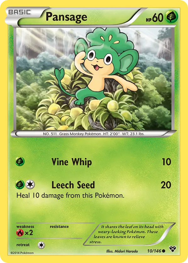 Pansage - XY #10