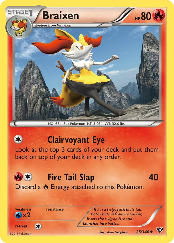 Braixen - XY #25