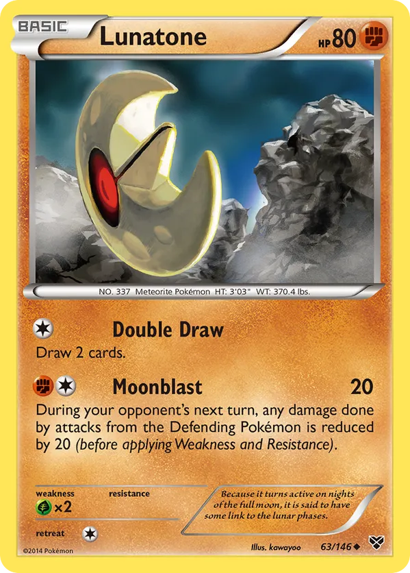 Lunatone - XY #63