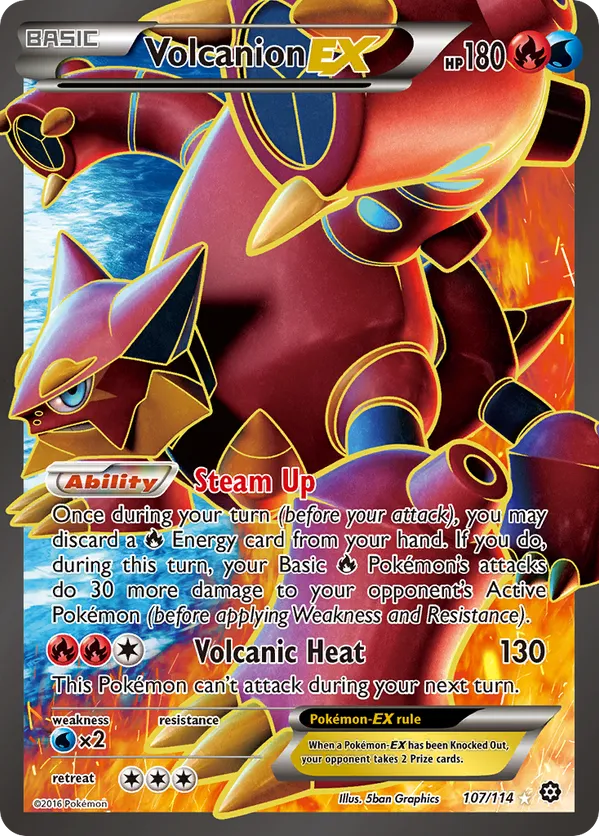 Volcanion-EX - Steam Siege #107