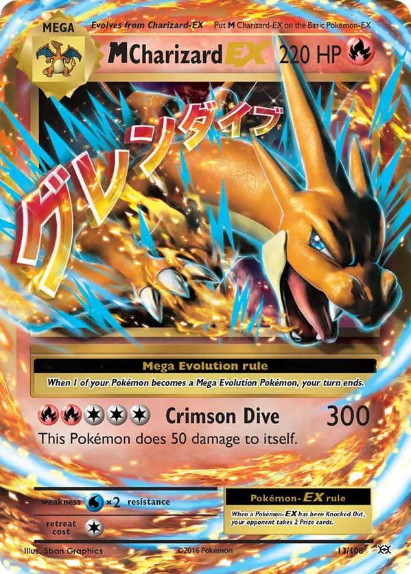 M Charizard-EX - Evolutions #13