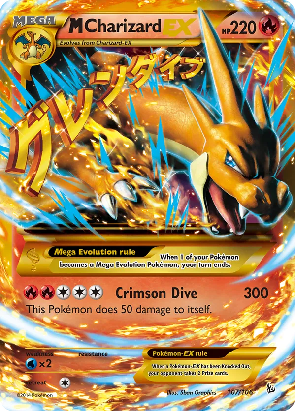 M Charizard-EX - Flashfire #107