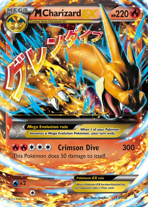 M Charizard-EX - Flashfire #13