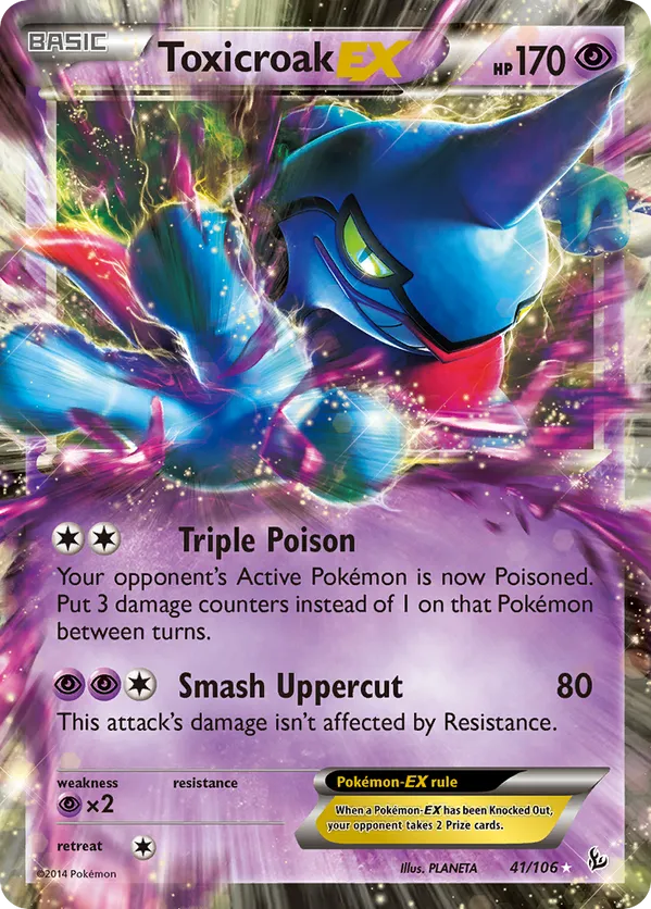 Toxicroak-EX - Flashfire #41