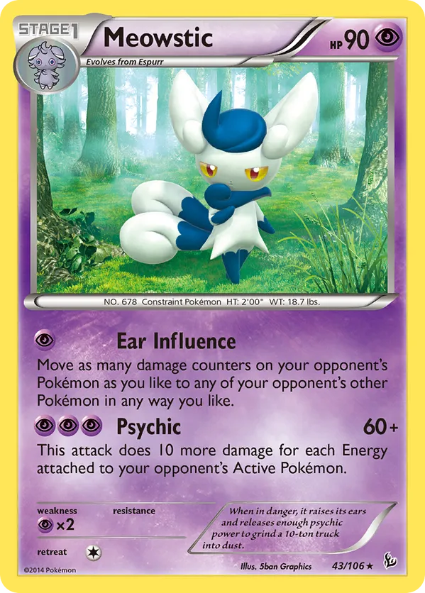 Meowstic - Flashfire #43