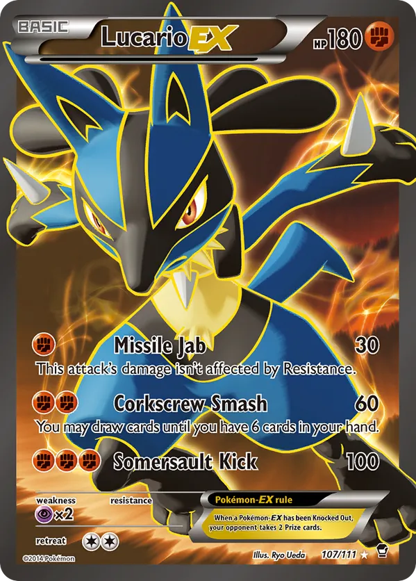 Lucario-EX - Furious Fists #107