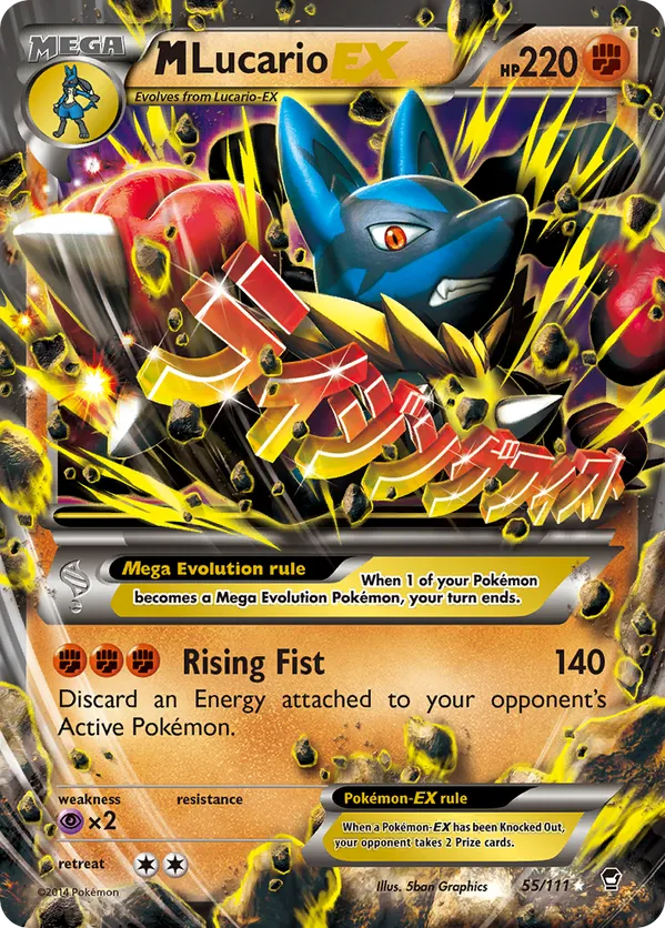 M Lucario-EX - Furious Fists #55