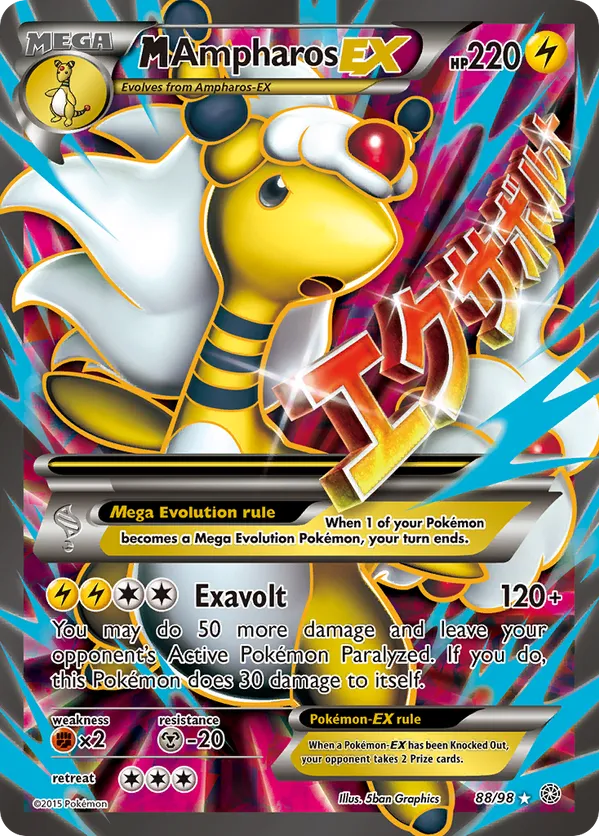 M Ampharos-EX - Ancient Origins #88