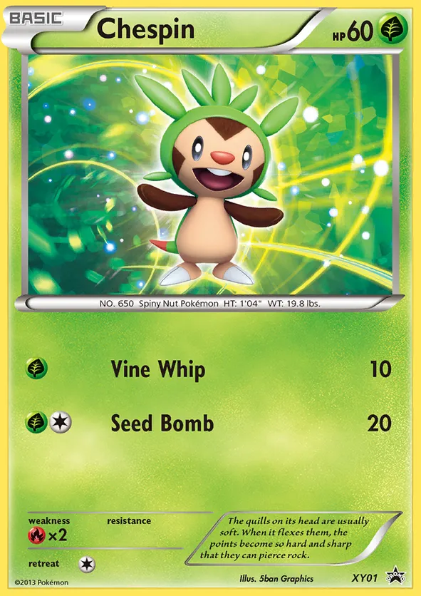 Chespin - XY Black Star Promos #XY01