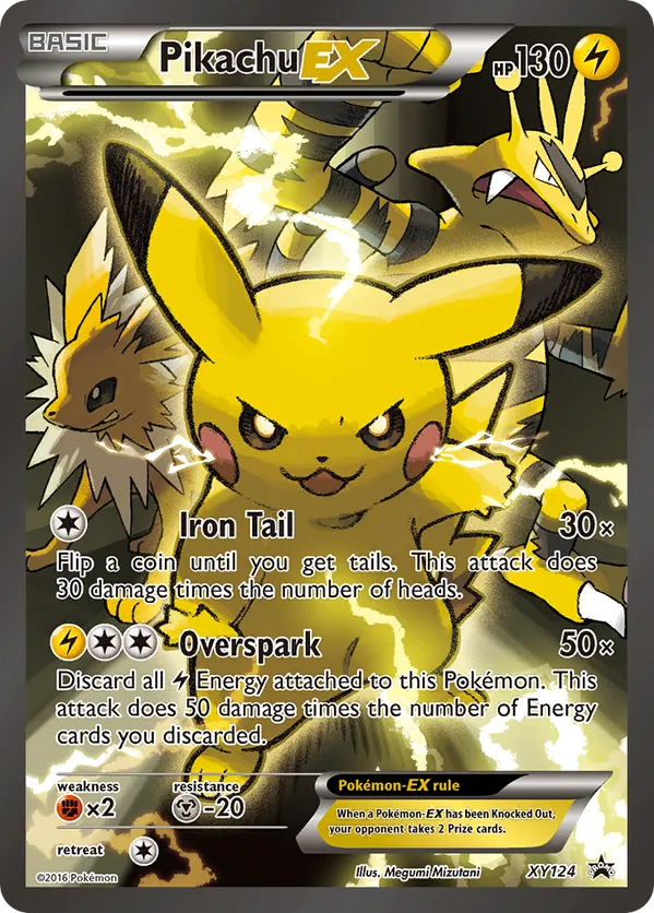 Pikachu-EX - XY Black Star Promos #XY124