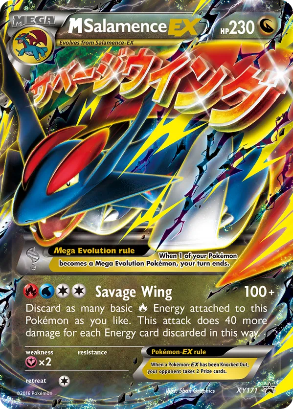 M Salamence-EX - XY Black Star Promos #XY171