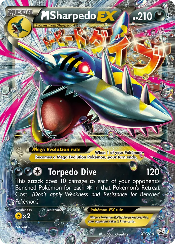 M Sharpedo-EX - XY Black Star Promos #XY200