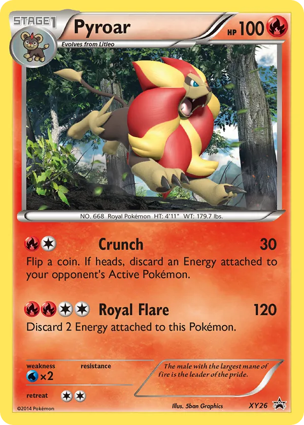 Pyroar - XY Black Star Promos #XY26