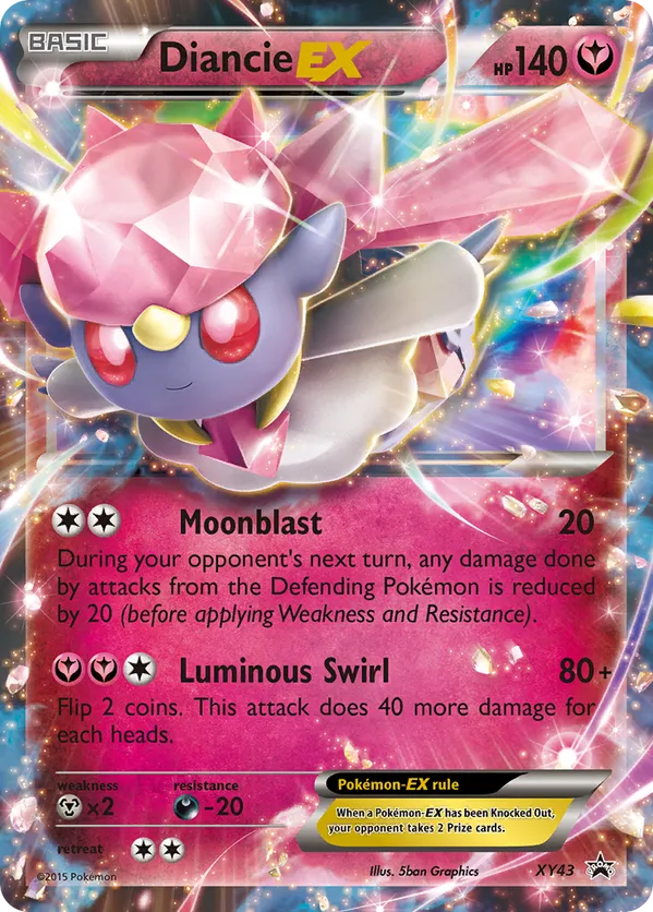 Diancie-EX - XY Black Star Promos #XY43