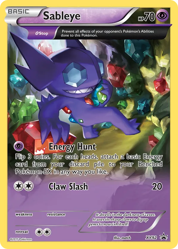 Sableye - XY Black Star Promos #XY92