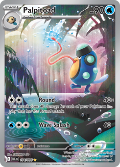 Palpitoad - Black Bolt 104 Pokemon TCG Card