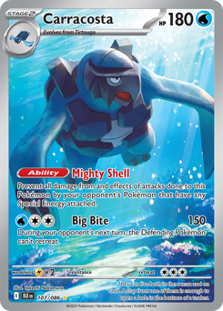 Carracosta - Black Bolt 107 Pokemon TCG Card