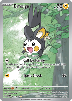 Emolga - Black Bolt 112 Pokemon TCG Card