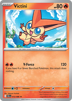 Victini - Black Bolt 12 Pokemon TCG Card