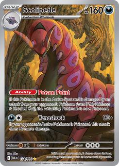 Scolipede - Black Bolt 134 Pokemon TCG Card