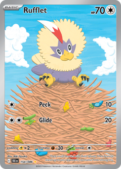 Rufflet - Black Bolt 154 Pokemon TCG Card