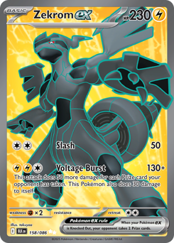 Zekrom ex - Black Bolt 158 Pokemon TCG Card