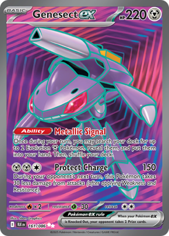 Genesect ex - Black Bolt 161 Pokemon TCG Card