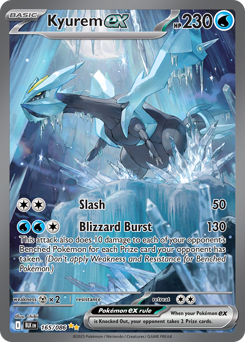 Kyurem ex - Black Bolt 165 Pokemon TCG Card