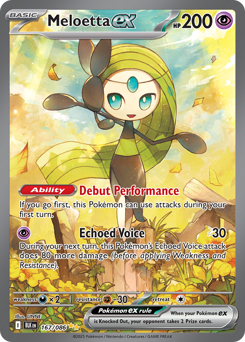Meloetta ex - Black Bolt 167 Pokemon TCG Card