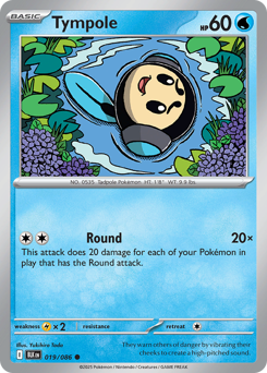 Tympole - Black Bolt 19 Pokemon TCG Card