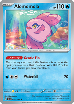 Alomomola - Black Bolt 24 Pokemon TCG Card