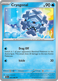 Cryogonal - Black Bolt 27 Pokemon TCG Card