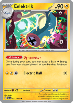 Eelektrik - Black Bolt 31 Pokemon TCG Card