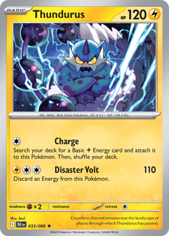 Thundurus - Black Bolt 33 Pokemon TCG Card