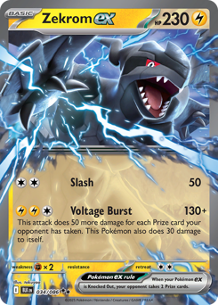 Zekrom ex - Black Bolt 34 Pokemon TCG Card