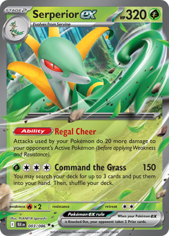 Serperior ex - Black Bolt 3 Pokemon TCG Card