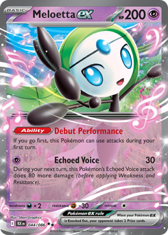 Meloetta ex - Black Bolt 44 Pokemon TCG Card