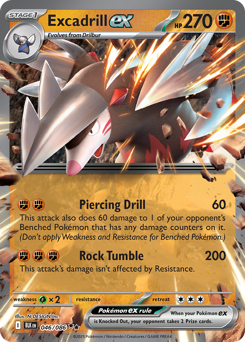 Excadrill ex - Black Bolt 46 Pokemon TCG Card