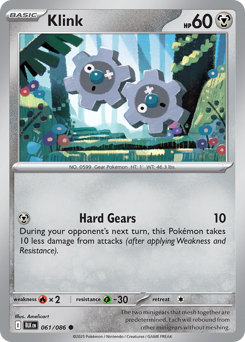Klink - Black Bolt 61 Pokemon TCG Card
