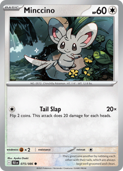 Minccino - Black Bolt 75 Pokemon TCG Card
