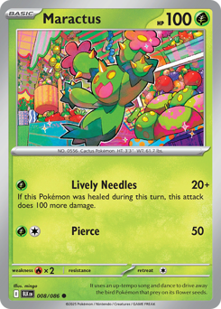 Maractus - Black Bolt 8 Pokemon TCG Card