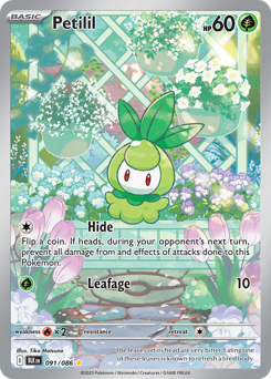 Petilil - Black Bolt 91 Pokemon TCG Card
