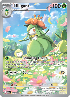 Lilligant - Black Bolt 92 Pokemon TCG Card